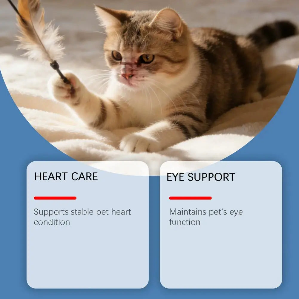 200g Pure Taurine Powder for Cats – Essential Amino Acid Supplement for Heart Health & Function, Supports Cardiac Muscle